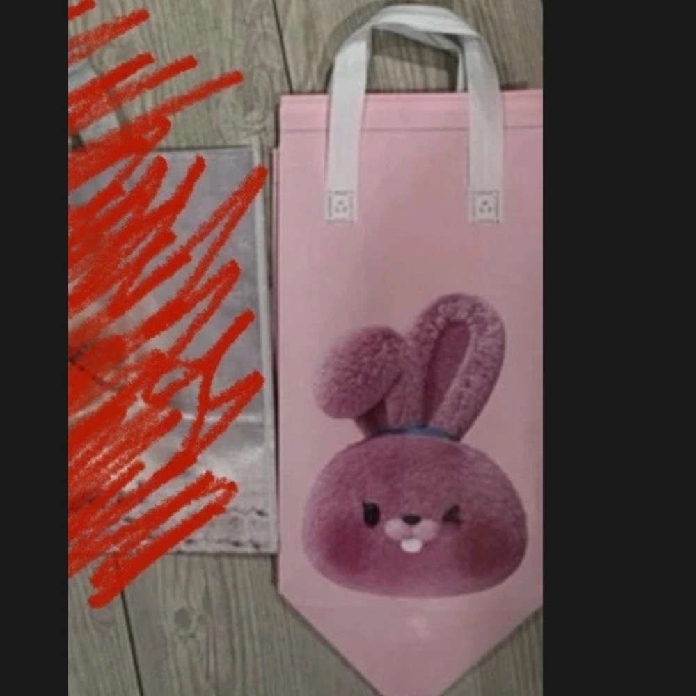 UMe Rabbit Bunny Bubble Boba Tea Thermal/Insulated Tote Bag